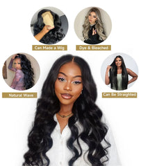 Natural Black Body Wave 3 Bundles - Pure Hair Gaze