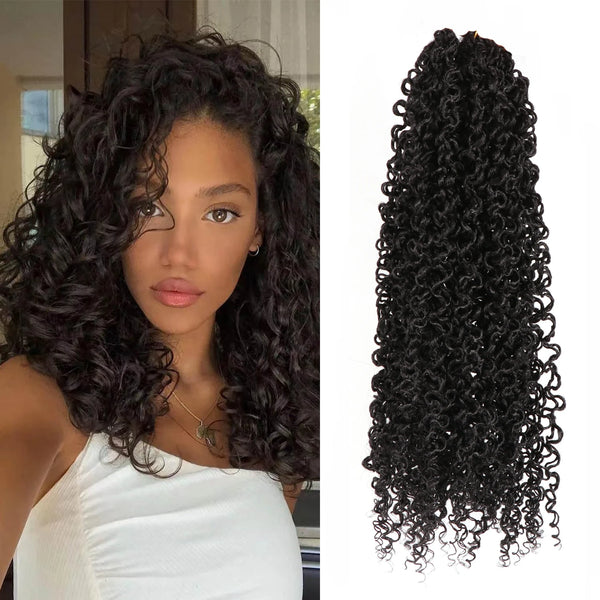 Curly Deep twist Crochet Hair Water Wave Synthetic Braid Hair