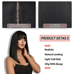 Full and Natural Hairline Natural Black Wig - Pure Hair Gaze