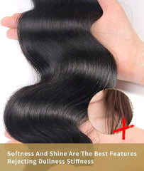 Natural Black Body Wave 3 Bundles - Pure Hair Gaze