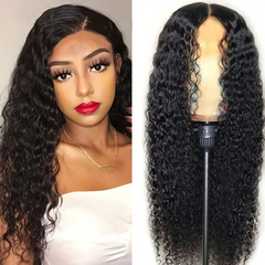 Deep Wave Soft Curly Natural Black Wig - Pure Hair Gaze