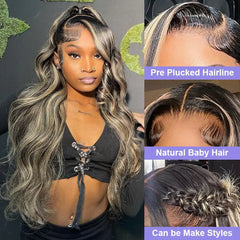 Highlight Ombre Lace Front Wig - Pure Hair Gaze