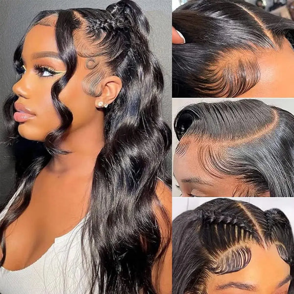 Wet And Wavy Human Hair Lace Frontal Wigs