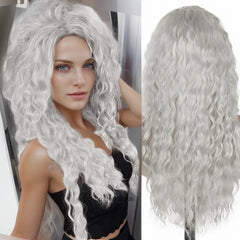 Long Fluffy Wave 26 Inch Ash Blonde Wig - Pure Hair Gaze