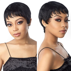 Short Ombre Human Hair Bundles With Center Closure - Pure Hair Gaze