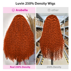 Deep Wave Lace Frontal Ginger Wig - Pure Hair Gaze