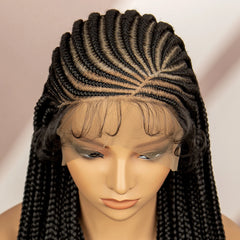 36-Inch Synthetic Cornrow Braided Wig - Pure Hair Gaze