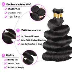 12A 30Inch Brazilian Body Wave Hair Bundles - Pure Hair Gaze