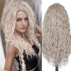 Long Fluffy Wave 26 Inch Ash Blonde Wig - Pure Hair Gaze