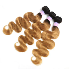 Ombre Blonde Body Wave Human Hair Bundles - Pure Hair Gaze