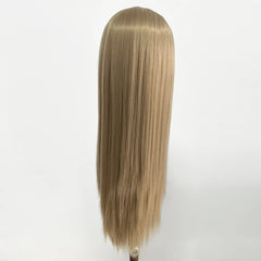 Glueless Synthetic Natural Hairline Lace Front Ash Blonde Wig - Pure Hair Gaze