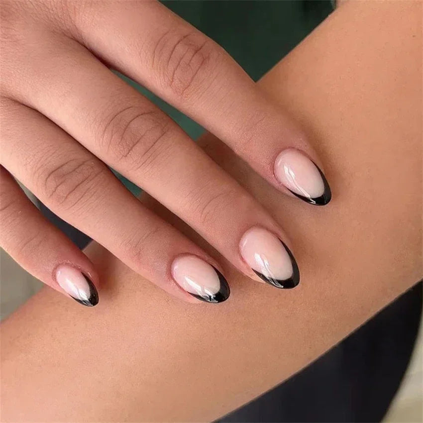 Pretty Nails  - 24Pcs/Set Acrylic -  Ballet Press on Nail Tips - Reusable - Pure Hair Gaze