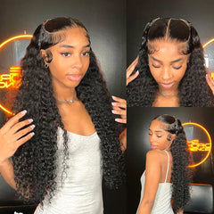 Curly Human Hair Water Wave 3/4 Bundles - Pure Hair Gaze