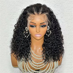 16 Inch Curly Knotless Braided Hair Wig - Pure Hair Gaze