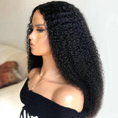 Curly Lace Front Natural Black Wig - Pure Hair Gaze