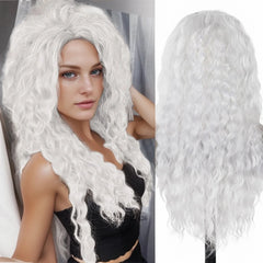 Long Fluffy Wave 26 Inch Ash Blonde Wig - Pure Hair Gaze