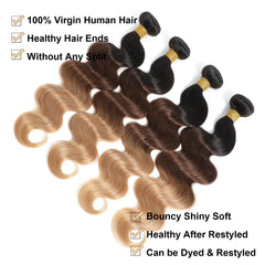 Body Wave Human Hair Bundles with closure - Pure Hair Gaze