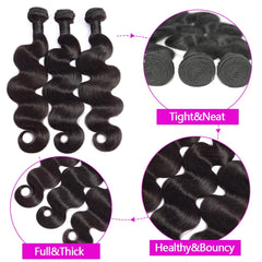 Peruvian Body Wave Human Hair Bundles - Pure Hair Gaze