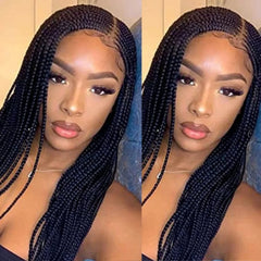 36 Inches 13X6 Lace Front Braided Wigs - Pure Hair Gaze