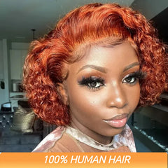 Short Ginger 13X1Lace Front Wig - Pure Hair Gaze