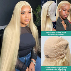 38 Inch Honey Blonde Straight Hair Wig - Pure Hair Gaze