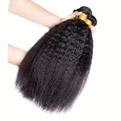 Human Hair Weave Kinky Straight Bundles - Pure Hair Gaze