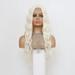 Long Body Wave Platinum Blonde Wig - Pure Hair Gaze