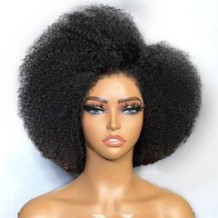 14lnch 180%Density Glueless Natural Black Wig - Pure Hair Gaze