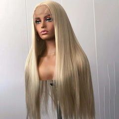 Natural Hairline 13X6 Ash Blonde Lace Front Wig - Pure Hair Gaze