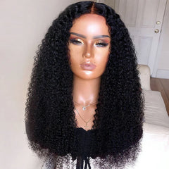 Curly Lace Front Natural Black Wig - Pure Hair Gaze