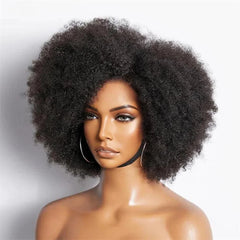 14lnch 180%Density Glueless Natural Black Wig - Pure Hair Gaze