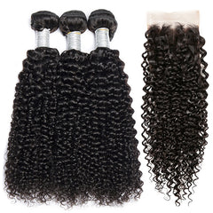 Kinky Curly Human Hair Bundles With HD Frontals - Pure Hair Gaze