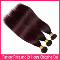 4x4 Lace Closure 100% Human Hair Ombre Hair Bundles - Pure Hair Gaze