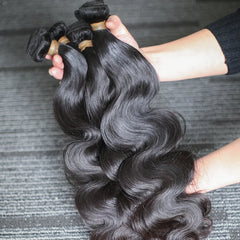 28Inch Natural Black Water Loose Wave Hair Extensions - Pure Hair Gaze