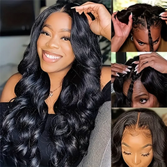 V Part Human Hair Wigs for Women - Pure Hair Gaze