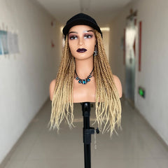 20 Inch Synthetic Braided Wig with Baseball Cap Style - Pure Hair Gaze