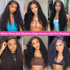 Deep Wave Glueless Wig Human Hair - Pure Hair Gaze