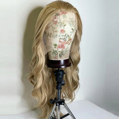 Preplucked Synthetic Lace Front Ash Blonde Wig - Pure Hair Gaze