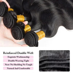 Brazilian Natural Black Water Wave Raw Hair Extensions - Pure Hair Gaze