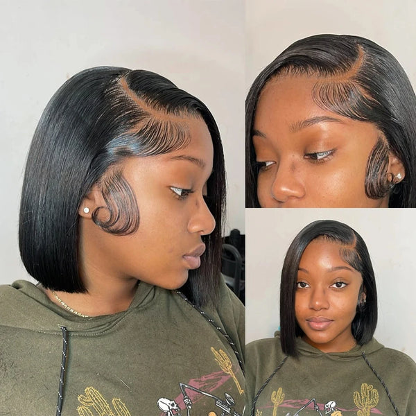250 Density Straight Lace Frontal Glueless Wig