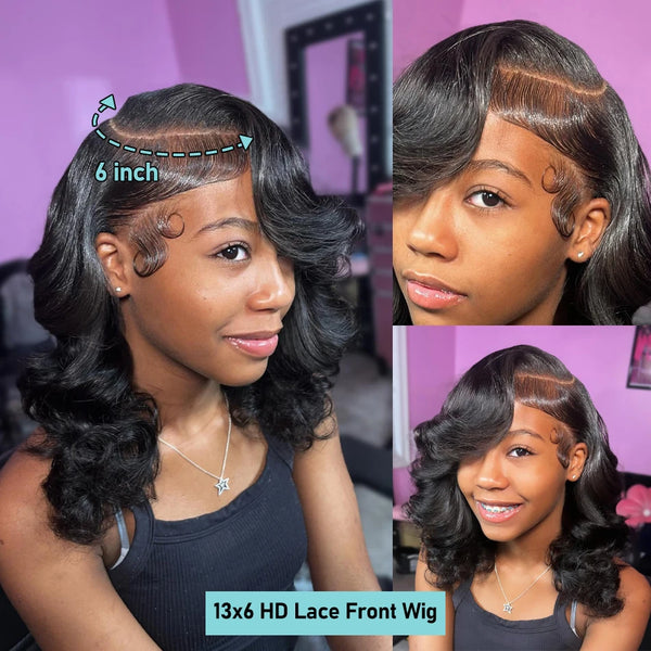 Human Hair Wig 250% 13x6 HD Lace Frontal Wigs