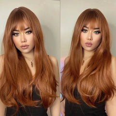 Heat Resistant Ash Blonde Wavy Wig - Pure Hair Gaze