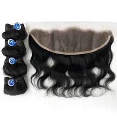 13x4 HD Transparent Lace Ombre Hair Bundles - Pure Hair Gaze