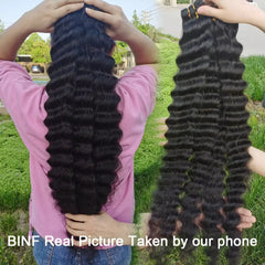 Long Loose Deep Wave Human Hair Bundles - Pure Hair Gaze