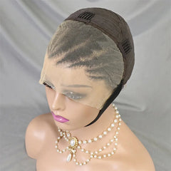 Afro Kinky Curly Human Hair Wig with Braids - Pure Hair Gaze