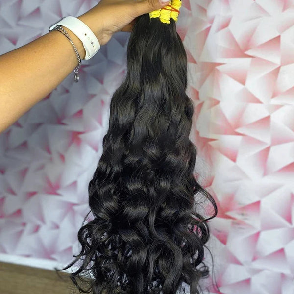 Human Hair Bulk Loose Wave No Weft Hair Bundles