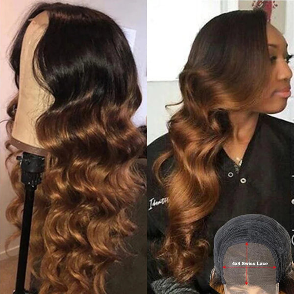 Brazilian Body Wave Lace Front Ombre Wig