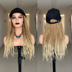 20 Inch Synthetic Braided Wig with Baseball Cap Style - Pure Hair Gaze