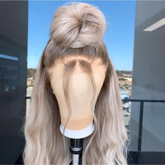 Preplucked Glueless Body Wave Long Ash Blonde Wig - Pure Hair Gaze