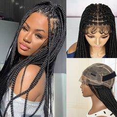 Full Lace Micro Braids Wigs with Baby Hair - Pure Hair Gaze